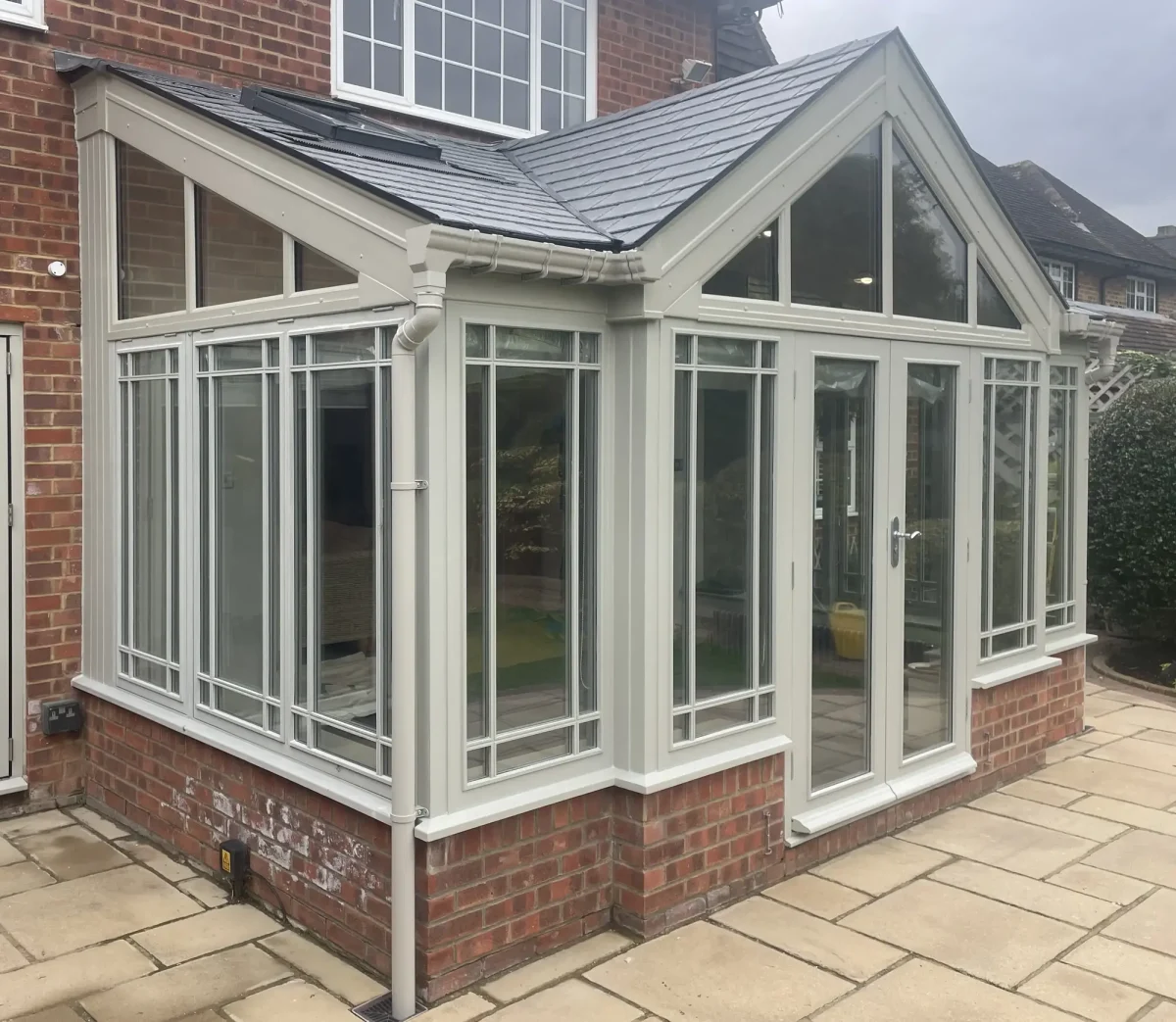 combination regency replacement conservatory roof with tapco tiles