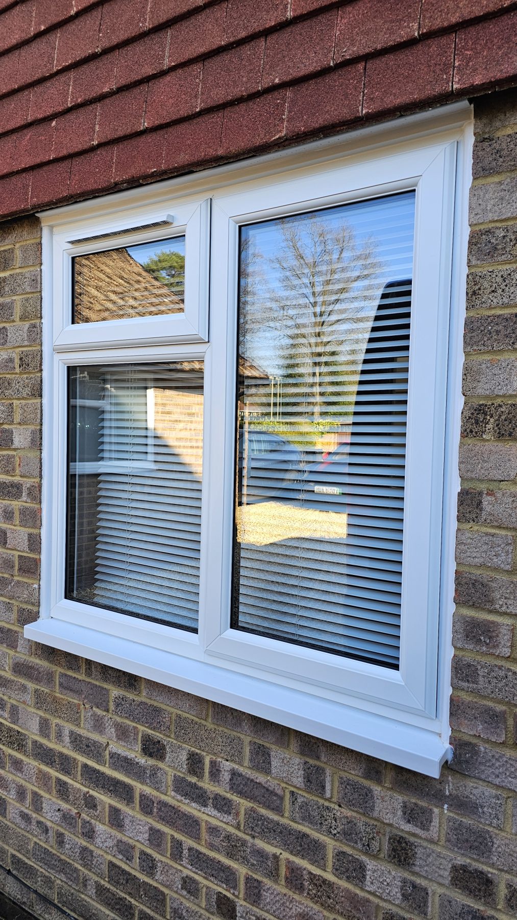 white upvc triple glazed window
